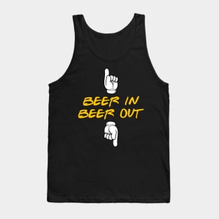 Funny Drinking Beer In Beer Out Oktoberfest Beer Day Tank Top